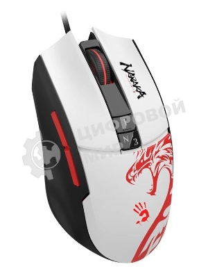 Мышь проводная A4Tech Bloody L65 Max белый, 12000 dpi, USB, кнопки - 7