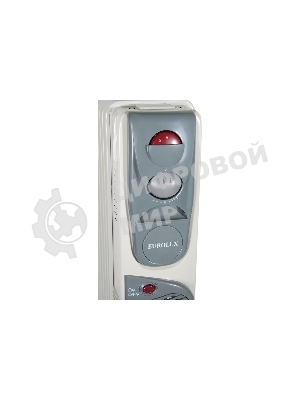 Обогреватель масляный EUROLUX ОМ-EU-9НВ (9 секций) белый, 2400 Вт, 30 м2, термостат 67/3/17