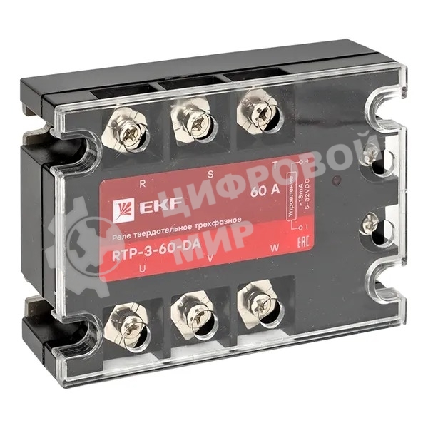 Реле твердотельное трехфазное RTP-60-DA PROxima EKF rtp-3-60-da