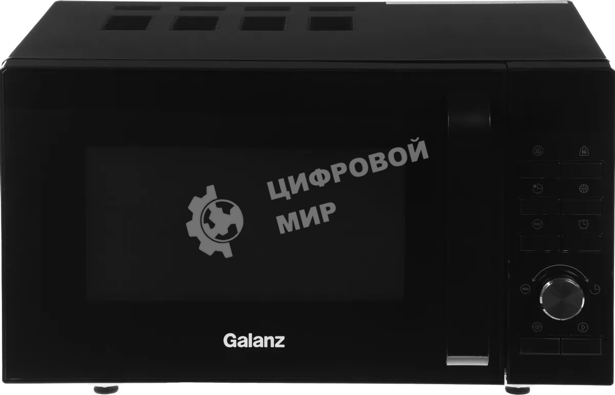 Микроволновая печь Galanz MOS-2402FDB черный, 20 л, 800 Вт, переключатели - кнопки, поворотный механизм