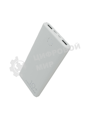 Портативный аккумулятор More choice (4610196408694) PB11-10 White 10000mAh 2USB