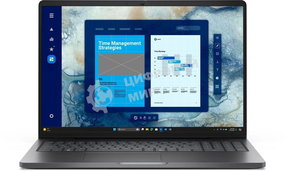 Ноутбук Dell Pro 16 Core Ultra 5 235U 16Gb SSD 512Gb Intel Graphics 16