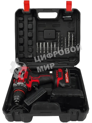 Дрель-шуруповерт Starwind CD20-2.0/2.0hS1 40Вт аккум. патрон:быстрозажимной (кейс в комплекте)