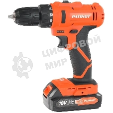 Дрель-шуруповерт Patriot BR 187UES, Аккумуляторная, 18В, 2 АКБ, Кейс