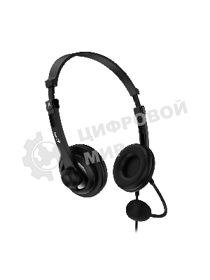 Гарнитура Genius HS-230U чёрный, проводная, USB