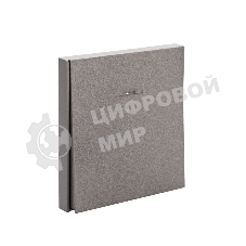 Выключатель Kranz STRONG 1 кл проходной (переключатель) с подсветкой 10А с/у графит