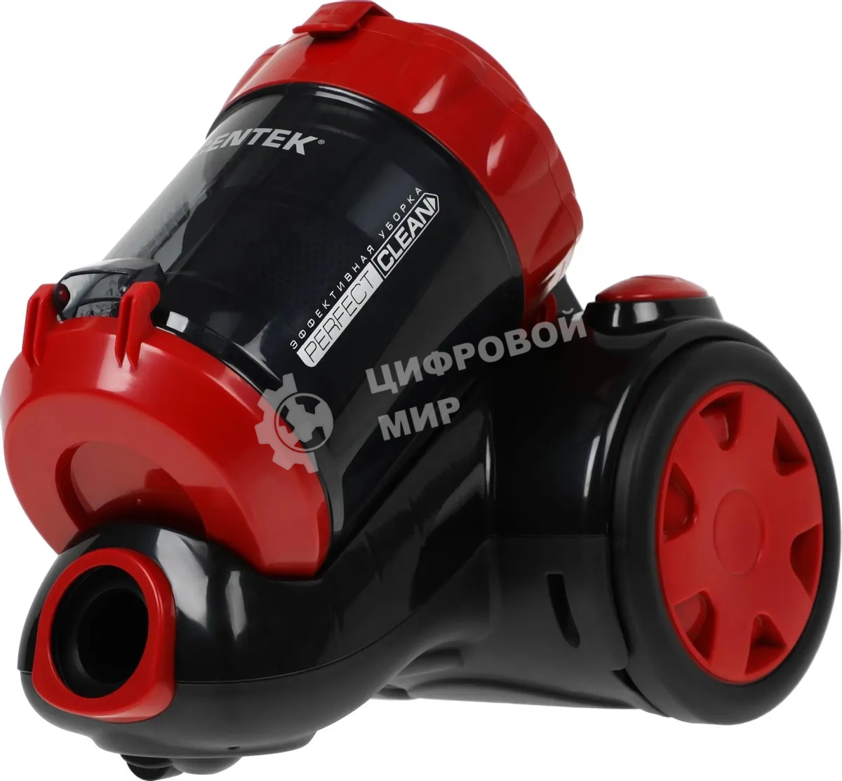 Пылесос Centek CT-2528 Red красный/черный, 350/2000 Вт, уборка сухая, пылесборник циклонный фильтр 1.5 л