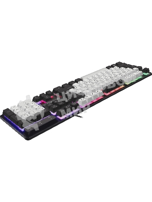Клавиатура проводная Defender Dark Knight R GK-077, USB, черный/белый
