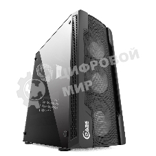 Компьютерный корпус Powercase Mistral X4 Mesh LED, Tempered Glass, 4x 120мм 5-color fan, черный, ATX (CMIXB-L4)