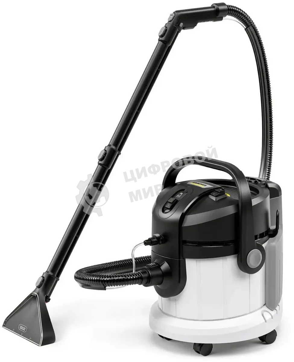 Пылесос моющий Karcher SE 4 *EU 1.081-150.0 белый/черный, 1000 Вт, уборка влажная/сухая, пылесборник контейнер/мешок, 4 л