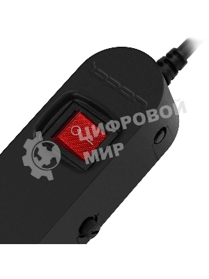 Сетевой фильтр Ippon NF-EU-1.8-10 1.8 м, 6 розеток, черный, коробка