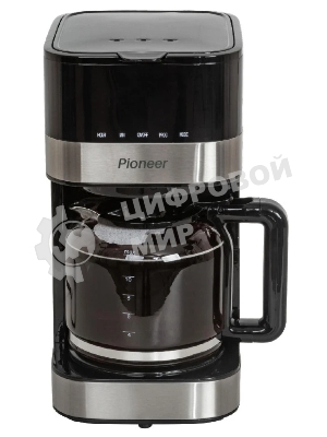 Кофеварка капельная Pioneer CM052D серебристый/черный, исп. кофе - молотый, 1.5 л, 900 Вт