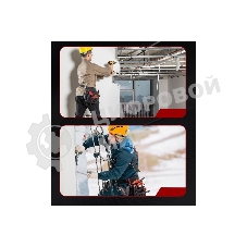 Поясная сумка монтажника Deli DL5865 250 x 250 x 110мм, 7 карманов, ткань Оксфорд 1680D, кожанные боковые карманы