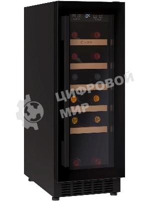 Винный шкаф LEX LWD3020BL черный, 56 л, 1 отсек, 20 бут.