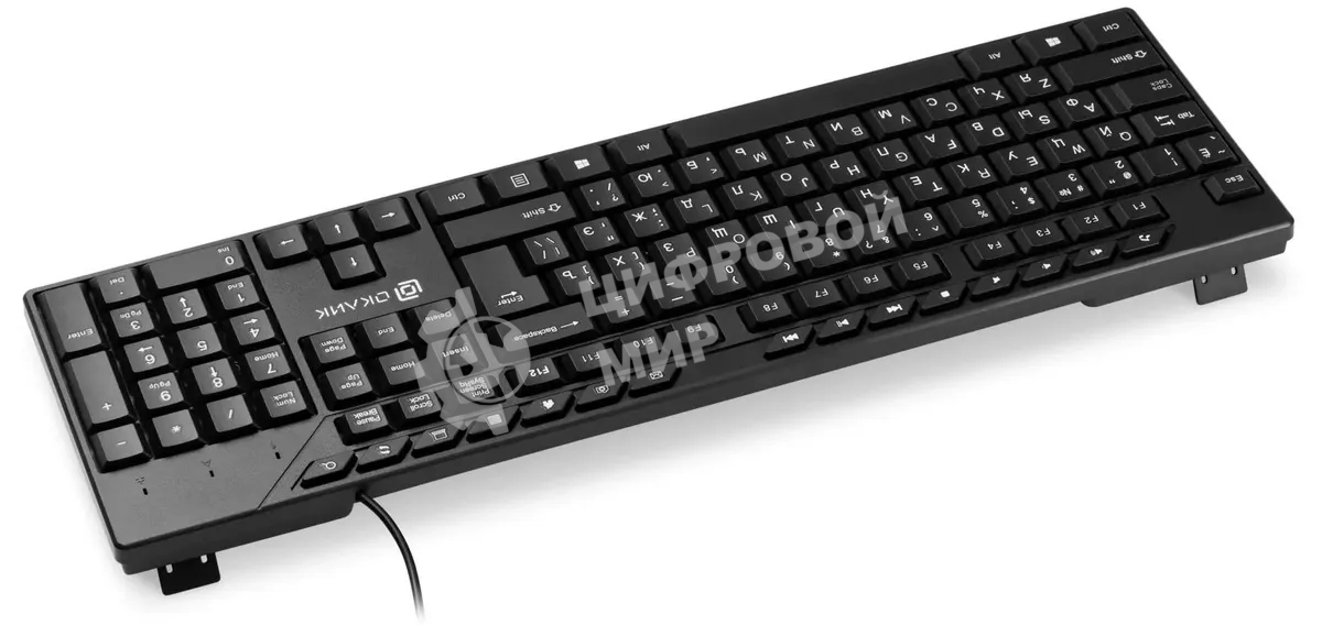 Клавиатура Oklick 125M проводная, USB Type-A, чёрный
