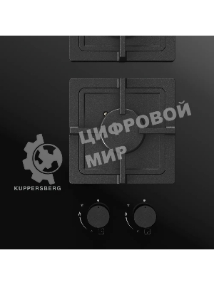 Комбинированная варочная панель Kuppersberg, индукция/газ, High-Tech, 59 см, 9 уровней мощности, блокировка управления, автоматическое отключение, таймер, Booster, слайдерное/механическое управление, черный