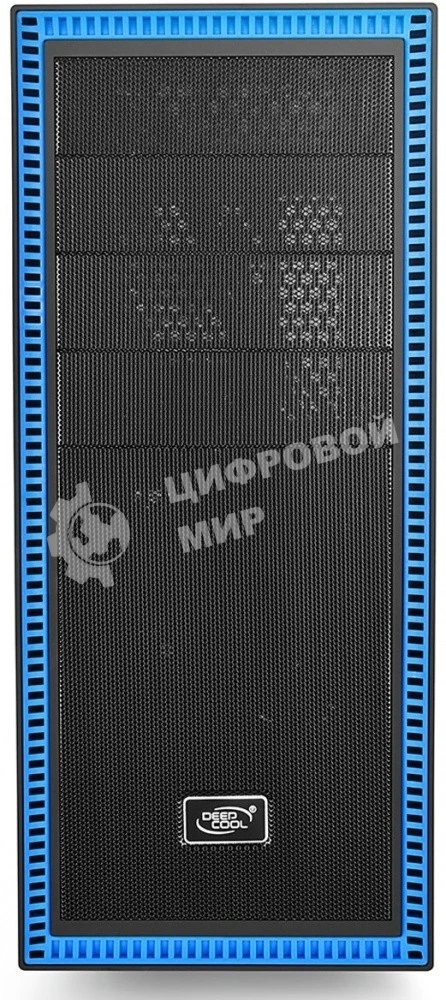 Компьютерный корпус Deepcool TESSERACT BF (DP-CCATX-TSRBFBK), без БП, черно-синий, ATX, видеокарта до 310мм, высота кулера для процессора до 165мм, 7 слотов расширения, 2 отсека 5.25