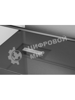 Холодильник Weissgauff WCD 450 Rock Glass NoFrost Inverter графит темный трехкамерный 287/163л морозилка снизу, No Frost, Side by Side