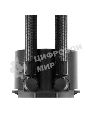 Комплект жидкостного охлаждения ExeGate BlackWater-120V3.PWM.ARGb (3 PIN 5V ADDRESSABLE RGb подсветка, LGA2066/2011/1366/1150/1151/1155/1156/1200/1700/1851/AM4/AM5/FM1/FM2/FM2+/AM2/AM2+/AM3/AM3+, TDP 150W, Fan 120мм 4pin PWM 600-1800RPM Hydro bearing, помпа 3pin 2700RPM, макс. шум 37db, с термопастой, на винтах, черный, Color Box)