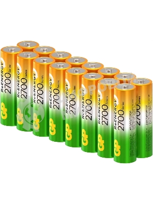 Аккумулятор GP 270AAHCRGY AA NiMH 2700mAh (16шт) спайка