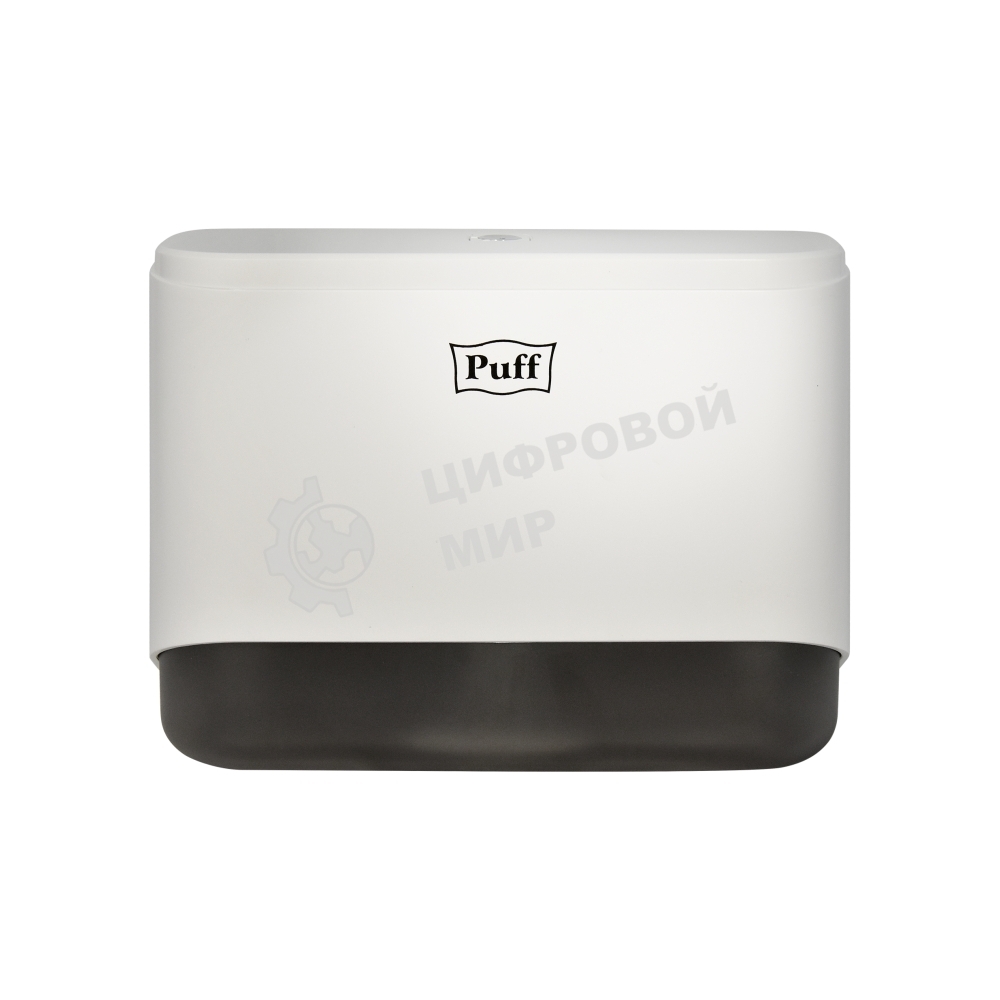 Диспенсер бумажных полотенец Puff-5140 белый, с замком, ABS-пластик