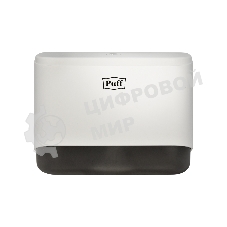 Диспенсер бумажных полотенец Puff-5140 белый, с замком, ABS-пластик