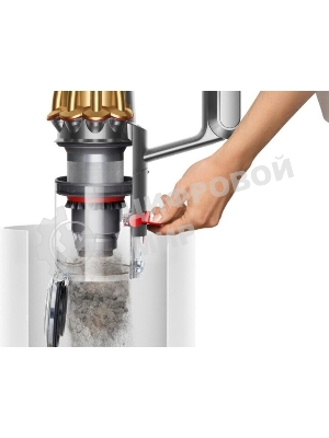 Пылесос вертикальный Dyson V12S Detect Slim Submarine 485350-01 золотой/серый металлик, питание от аккумулятора, 150 Вт, уборка сухая/влажная, пылесборник 0.35 л