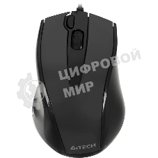 Мышь проводная A4Tech N-500F серый глянец/черный, 1200 dpi, USB, кнопки - 4