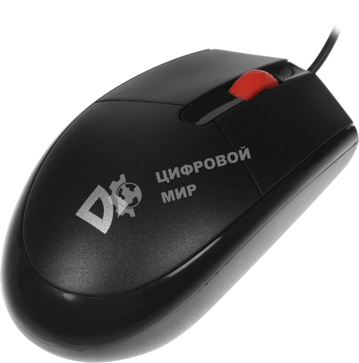 Мышь проводная Defender Delta MM-523 черный, 1000 dpi, USB, кнопки - 3
