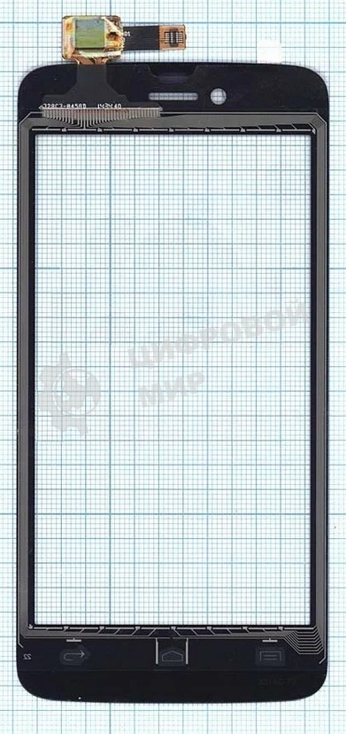 Сенсорное стекло (тачскрин) для Explay Air, черное