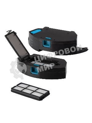 Робот-пылесос Coolfort CF-3203 черный, 2600 мАч Li-Ion, уборка влажная/сухая, пылесборник контейнер 0.6 л