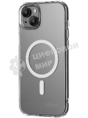 Чехол (клип-кейс) uBear для Apple iPhone 15 Plus Real Mag Case with MagSafe прозрачный (CS254TT67RL-I23M)