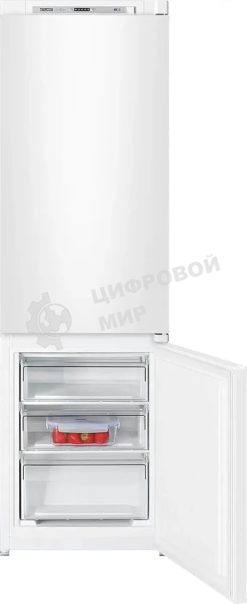 Встраиваемый холодильник Atlant ХМ-4319-101 белый двухкамерный 175/70л морозилка снизу