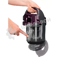 Пылесос Bosch BGC05AAA1 фиолетовый/черный, 350/700 Вт, уборка сухая, пылесборник контейнер 1.5 л