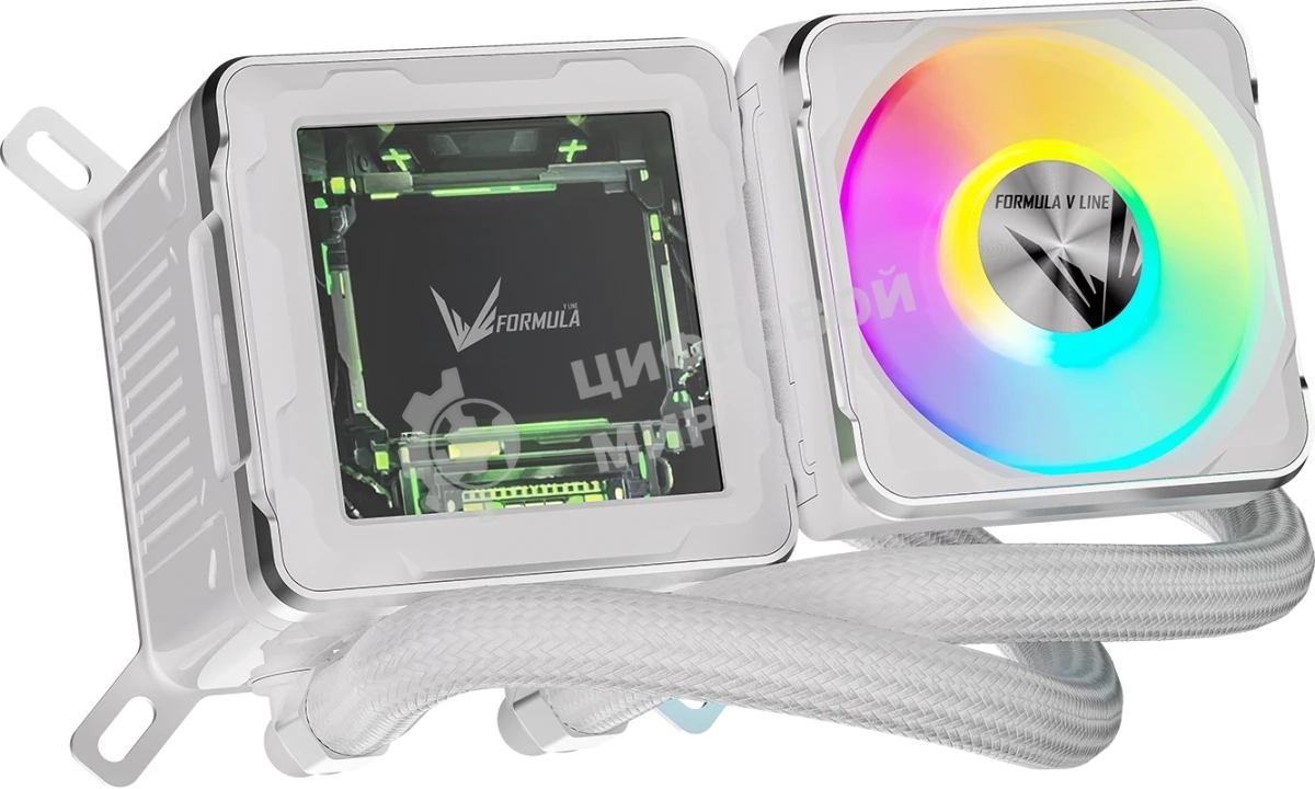Система жидкостного охлаждения Formula V Line Cryo Wing Digi 240 WH, 240мм, LCD 2.73