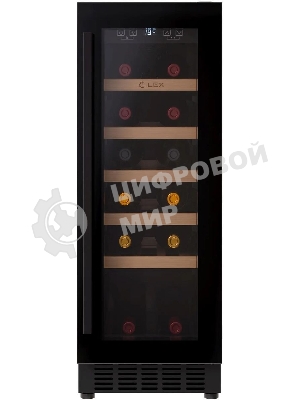 Винный шкаф LEX LWD3020BL черный, 56 л, 1 отсек, 20 бут.