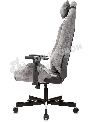 Кресло Бюрократ Knight N1 Fabric серый, ткань, 120 кг, механизм качания