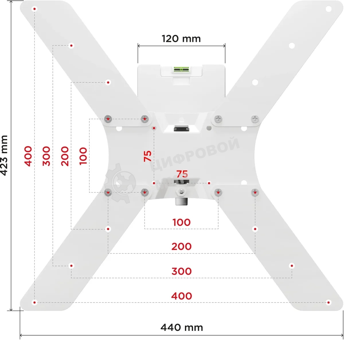 Кронштейн Holder LCD-5520-W белый 
