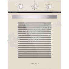 Шкаф духовой электрический Maunfeld EOEC516BG, встраиваемый, 51л, дверца с 2 стеклами, бежевый