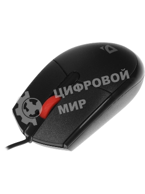 Мышь проводная Defender Delta MM-523 черный, 1000 dpi, USB, кнопки - 3