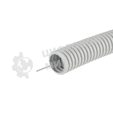 Труба гофрированная ПВХ DKC d16 мм с протяж. сер. (уп.100 м) 91916