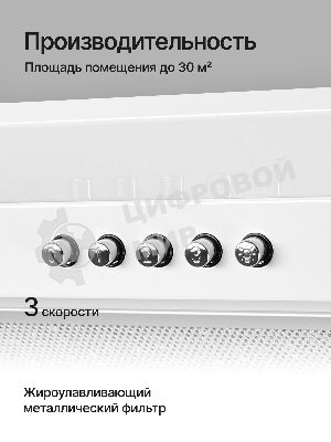 Вытяжка встраиваемая Kuppersberg Inlinea 70 WX белый/нержавеющая сталь, 70 см, 1300 куб. м/ч, 41 дБ