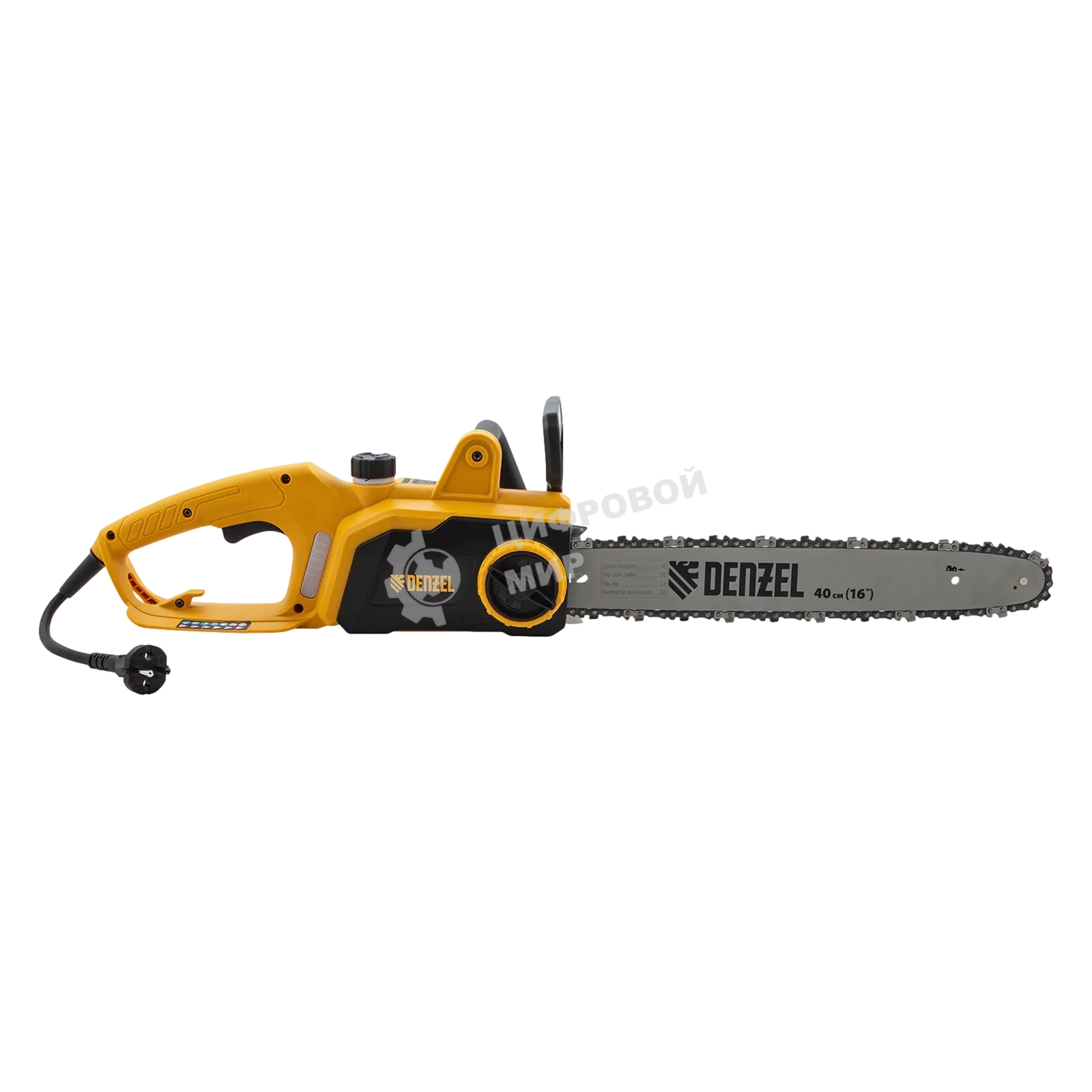 Пила цепная электрическая Denzel EDS-2000P, 2кВт, поперечная, шина 40 см, шаг 3/8, паз 1,3мм, 57зв