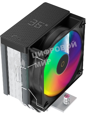 Кулер для процессора Ocypus Gamma A40 BK ARGB Digital, 100мм ARGB FAN, Top Display Panel, 4 HEAT PIPES, 4-PIN PWM, 600-2400 RPM, 29.5DBA, HYDRO BEARING, LGA115X/1200/1700/18XX, AM4/AM5