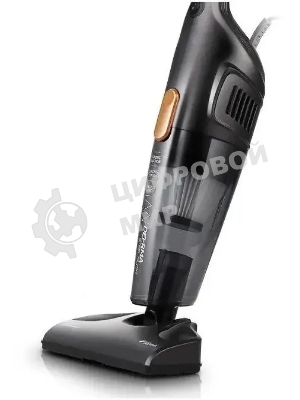 Пылесос вертикальный Deerma DX115C черный, питание от сети, 600 Вт, уборка сухая, пылесборник 1.2 л