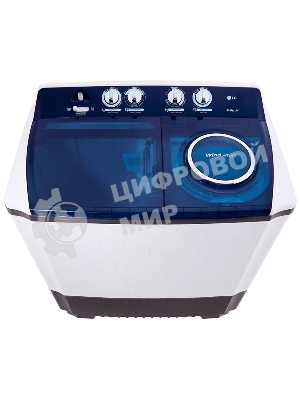 Стиральная машина LG P1461RWPL белый/синий, загрузка вертикальная 13 кг