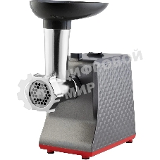 Мясорубка электрическая Hyundai HY-MG2114 графит/серебристый, 1800 Вт, 2.2 кг/мин, реверс, защита от перегрузки, насадки - 4