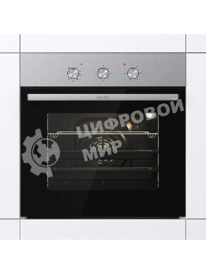 Встраиваемый духовой шкаф электрический Gorenje BO6727E03NX, черный/серебристый
