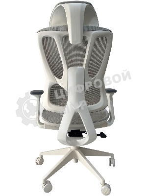 Кресло Cactus CS-CHR-MC02GY серый, сетка, подголовник