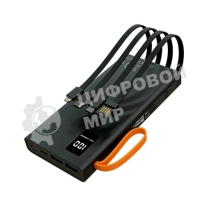 Портативный аккумулятор MORE CHOICE (4620202550538) PB22-10 с кабелем 2USB 2.1A - 10000mA черный